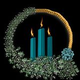 blue candles